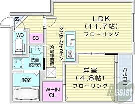 Garden Terrace N8  ｜ 北海道札幌市東区北八条東5丁目（賃貸マンション1LDK・2階・37.49㎡） その2