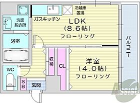 北海道札幌市中央区南六条西1丁目4-1（賃貸マンション1LDK・17階・32.16㎡） その2