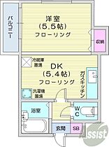 北海道札幌市中央区南二条西19丁目（賃貸マンション1DK・4階・25.07㎡） その2