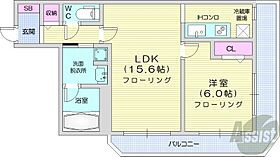 北海道札幌市中央区南九条西1丁目（賃貸マンション1LDK・24階・50.05㎡） その2