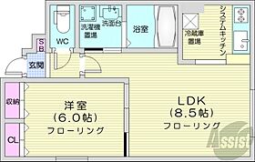 クリアーフィールド  ｜ 北海道札幌市東区北十条東10丁目（賃貸マンション1LDK・2階・36.74㎡） その2