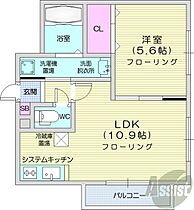 北海道札幌市豊平区中の島一条7丁目13-17（賃貸マンション1LDK・4階・37.59㎡） その2