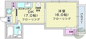 北海道札幌市中央区南一条西14丁目（賃貸マンション1DK・5階・22.10㎡） その2