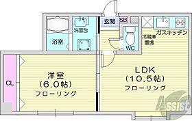 北海道札幌市中央区南七条西13丁目3-10（賃貸マンション1LDK・4階・29.75㎡） その2