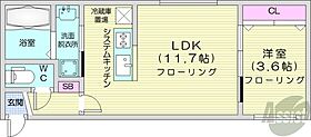 北海道札幌市西区発寒四条7丁目（賃貸マンション1LDK・4階・35.15㎡） その2