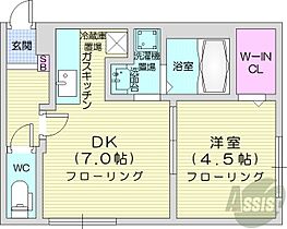 新築)ラグジースペースN43　仮称N43E12  ｜ 北海道札幌市東区北四十三条東12丁目（賃貸マンション1DK・2階・29.24㎡） その2