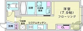 北海道札幌市西区二十四軒三条6丁目（賃貸マンション1R・3階・20.88㎡） その2