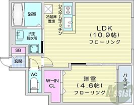 北海道札幌市中央区北五条西25丁目（賃貸マンション1LDK・3階・35.52㎡） その2