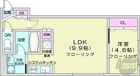 北海道札幌市豊平区豊平六条3丁目（賃貸マンション1LDK・4階・34.69㎡） その2