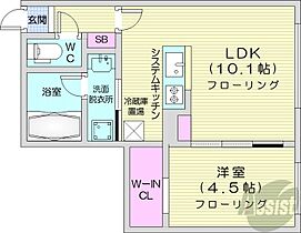 北海道札幌市白石区南郷通9丁目南（賃貸マンション1LDK・4階・35.81㎡） その2