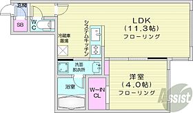 北海道札幌市白石区南郷通9丁目南（賃貸マンション1LDK・4階・35.81㎡） その2