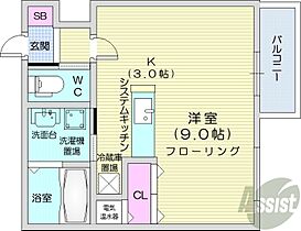 スペチアーレ札幌  ｜ 北海道札幌市北区北十条西1丁目（賃貸マンション1K・4階・28.00㎡） その2