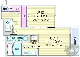 北海道札幌市白石区本通14丁目南（賃貸マンション1LDK・2階・42.30㎡） その2