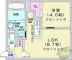 北海道札幌市西区発寒七条5丁目（賃貸マンション1LDK・2階・31.92㎡） その2