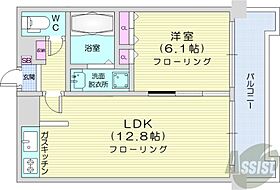 グランカーサ南9条  ｜ 北海道札幌市中央区南九条西12丁目（賃貸マンション1LDK・4階・40.49㎡） その2