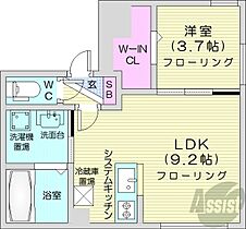 SERAM北9条  ｜ 北海道札幌市東区北九条東2丁目（賃貸マンション1LDK・4階・31.56㎡） その2