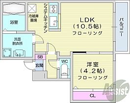 北海道札幌市豊平区豊平五条10丁目（賃貸マンション1LDK・2階・37.19㎡） その2