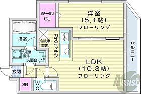 北海道札幌市中央区大通西23丁目（賃貸マンション1LDK・9階・37.01㎡） その2