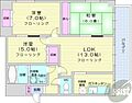 ピュアコート北33条2階6.5万円