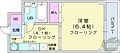 リラハイツ北14条5階4.6万円