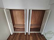 寝室の収納です。部屋がすっきり片付きます。