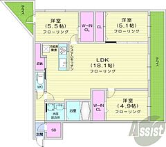 物件の間取り