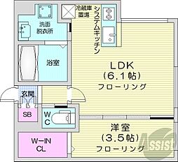 間取図画像 1LDK