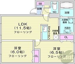 間取図画像 2LDK