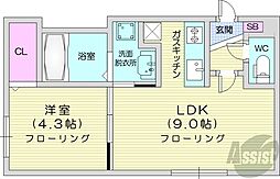 間取図画像 1LDK