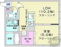 ドルチェ 1LDKの間取図画像