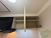 キッチン上の収納もたっぷり入るので、すっきり片付きます。