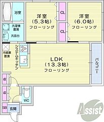 物件の間取り