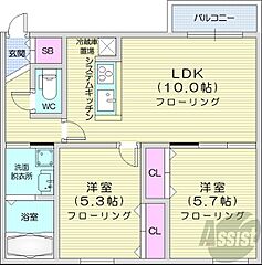 物件の間取り