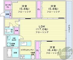 物件の間取り