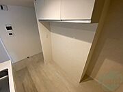 こちらは冷蔵庫置場です！スペースがしっかり確保されてます！