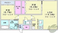 物件の間取り
