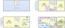 スターゲート伏見 3LDKの間取図画像