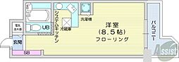 ラ・パルフェ・ド・札幌 ワンルームの間取図画像