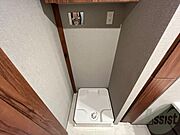 洗濯機はこちらの専用スペースに置けます！