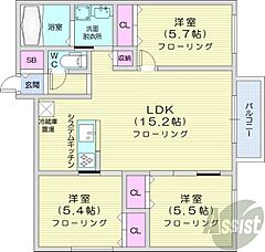 物件の間取り