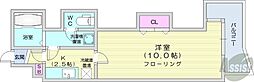 藤井ビル北17条2 1Kの間取図画像