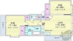 物件の間取り
