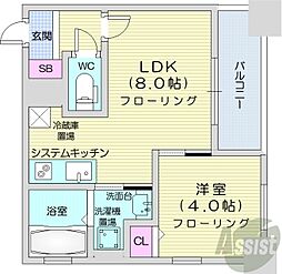 クラッセ麻生ステーション 1LDKの間取図画像