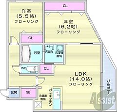 物件の間取り