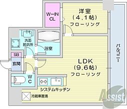 イリオスエフタ 1LDKの間取図画像