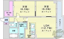 マーヴェラス20 2LDKの間取図画像