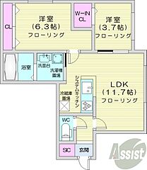 物件の間取り