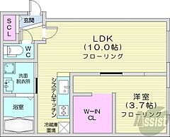 物件の間取り