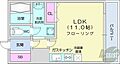 デュオヴェール3階5.3万円