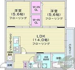 物件の間取り